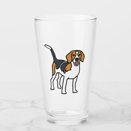 Beagle Glas (Voorkant)