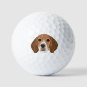 Beagle Golf Balls Golfballen (Voorkant)