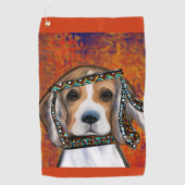 Beagle Golfhanddoek (Voorkant)
