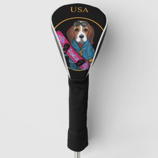 BEAGLE GOLFHEADCOVER (Voorkant)
