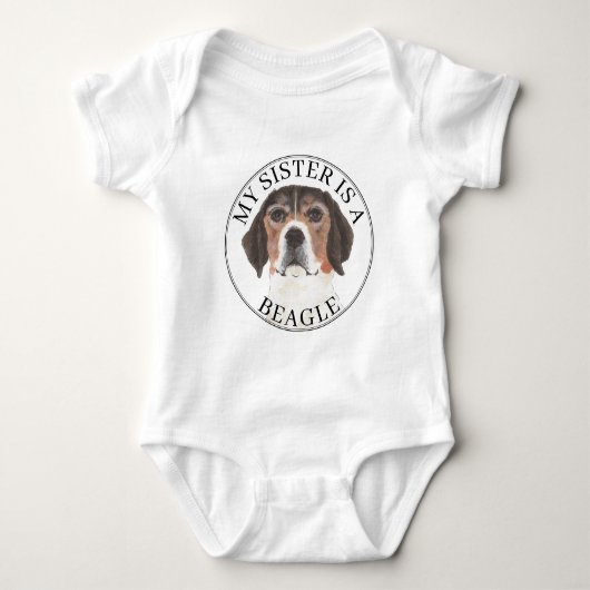 Beagle grote zus romper (Voorkant)