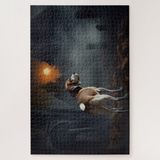 Beagle Halloween eng Legpuzzel (Verticaal)