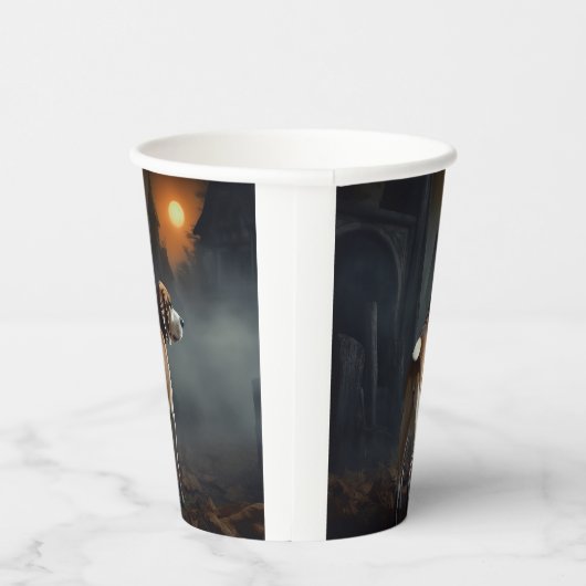 Beagle Halloween eng Papieren Bekers (Rechts)