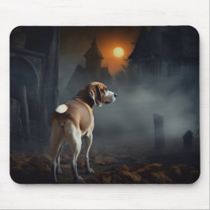 Beagle Halloween Griezelen Muismat