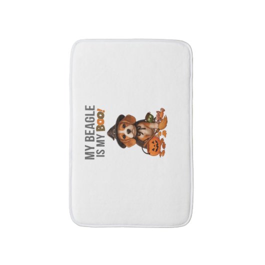 Beagle Halloween Kostuum Mijn Beagle is mijn Boo D Badmat (Voorkant Verticaal)