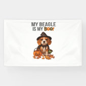 Beagle Halloween Kostuum Mijn Beagle is mijn Boo D Spandoek (Horizontaal)