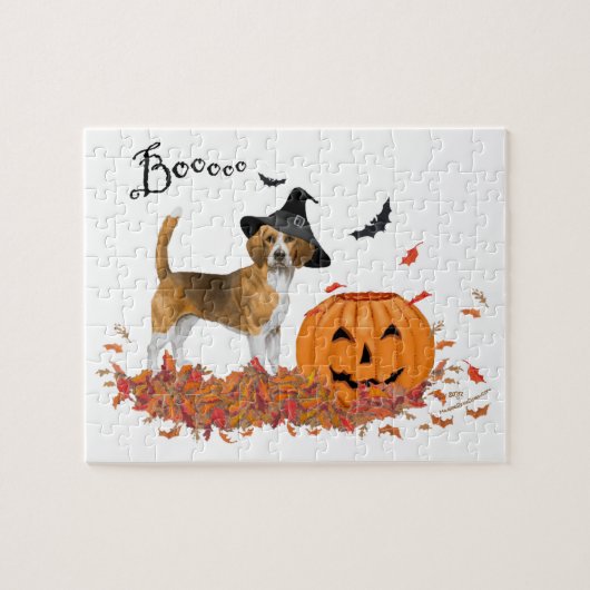 Beagle Halloween Legpuzzel (Horizontaal)