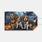 Beagle Halloween Spooky Cadeaulabel (Voorkant (Horizontaal))