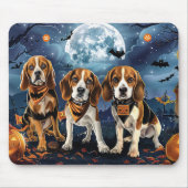 Beagle Halloween Spooky Muismat (Voorkant)