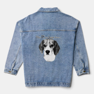Beagle Happy Face Denim Veste