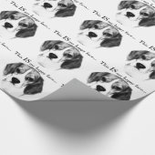 Beagle Happy Face; Happy Beagle; Grumpy Beagle Cadeaupapier (Hoek)