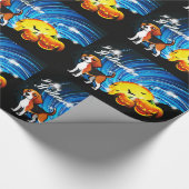 Beagle Happy Halloween Cadeaupapier (Hoek)