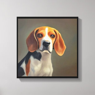 Beagle-Harrier Dog Canvas Afdruk