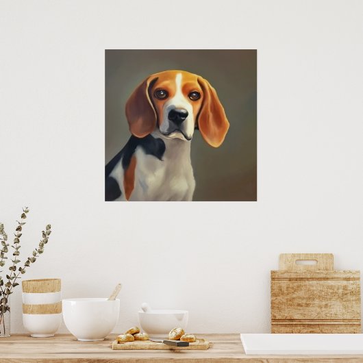 Beagle-Harrier Dog Poster (Keuken)