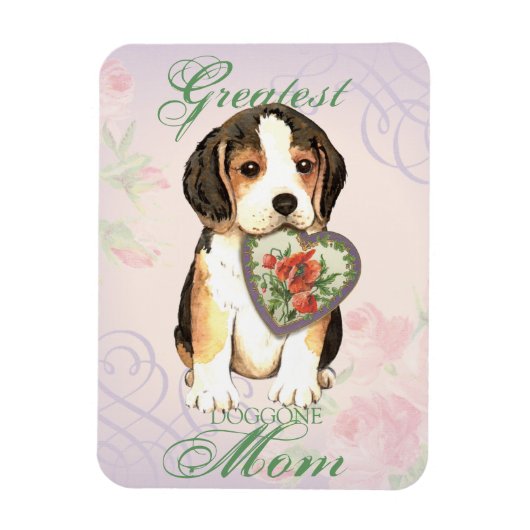 Beagle Heart mama Magneet (Verticaal)