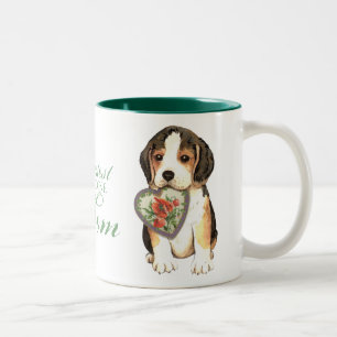 Beagle Heart mama Tweekleurige Koffiemok