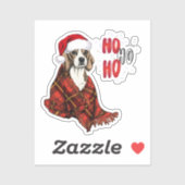 Beagle Ho Ho Transparent Sticker (Vel)