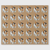 beagle hond cadeaupapier (Vlak)