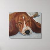 Beagle hond canvas afdruk (Voorkant)