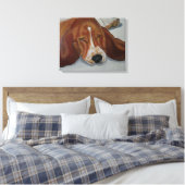 Beagle hond canvas afdruk (Insitu (Slaapkamer))