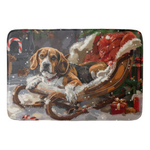 Beagle Hond Kerst Festiviteit Badmat