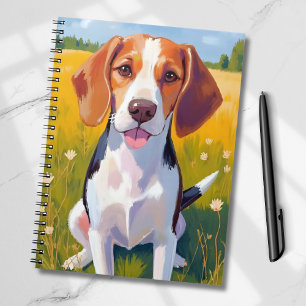 Beagle-hond kunstschilderij notitieboek