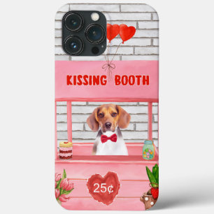 Beagle-hond kusstand op Valentijnsdag iPhone 13 Pro Max Hoesje