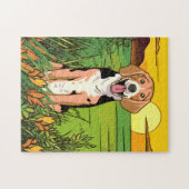 Beagle hond legpuzzel (Horizontaal)