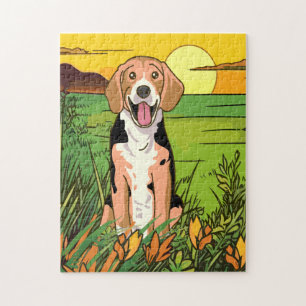 Beagle hond legpuzzel