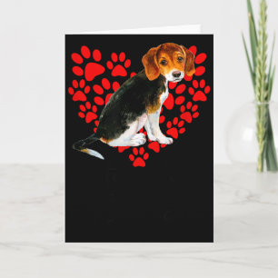 Beagle Hond Leuker Dan Cupido Valentijnsdag Kaart