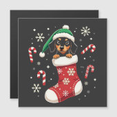 Beagle-hond met kerstmuts Kerstliefhebbers (Voorkant / Achterkant)