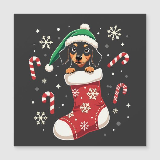 Beagle-hond met kerstmuts Kerstliefhebbers (Voorkant)