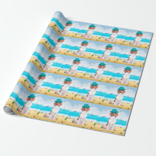 Beagle Hond Op Strand Cadeaupapier