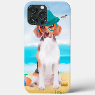 Beagle Hond Op Strand iPhone 13 Pro Max Hoesje