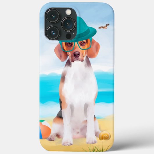 Beagle Hond Op Strand Case-Mate iPhone Case (Achterkant)