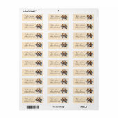 Beagle-hond retouradreslabel etiket (Full Sheet)
