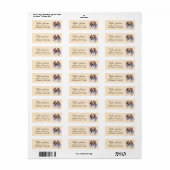 Beagle-hond retouradreslabel etiket (Full Sheet)
