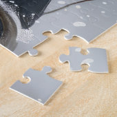 Beagle Hond Rijden Motorfiets Kerstmis Legpuzzel (Zijkant)