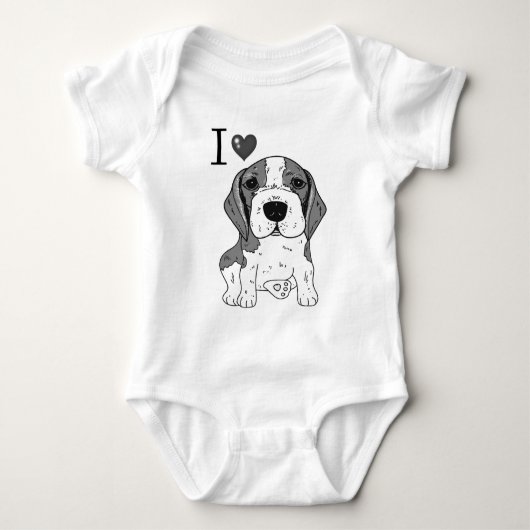 Beagle hond romper (Voorkant)