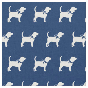 Beagle-hond Silhouet Huisdier Navyblauw Stof