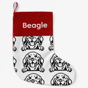 Beagle hond sokken Gepersonaliseerd hond Sokken - Kleine Kerstsok