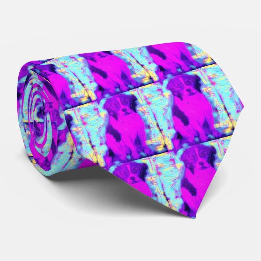 beagle hond stropdas (Opgerold)