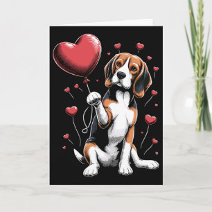 Beagle hond Valentijnsdag Hondenbezitter Valentijn Kaart