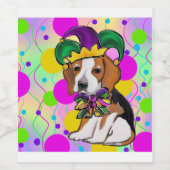 Beagle hond wijn etiket (Enkel label)