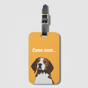 Beagle-hondenliefhebber Beagle Bagagelabel