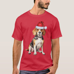 Beagle Hondenliefhebber Funny Christmas T-shirt