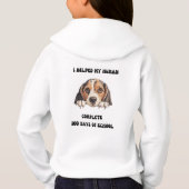 Beagle Hound 100 jours de Sweat - shirt à capuche  (Dos)