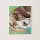 Beagle Hound Dog Art Puzzles (Vertical)