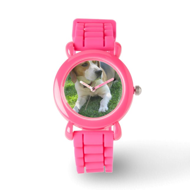 Beagle Hound Dog Horloge (Voorkant)