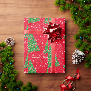Beagle Hound Dog Kerstmis Holiday Star Red Cadeaupapier